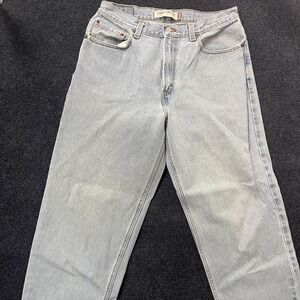 Y2K Levis 560 Comfort Fit Jeans Mens 34x30 Light Wash Blue Relaxed Tapered Denim